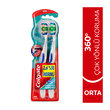 Colgate 360 Komple Ağız Temizliği Çok Yönlü Koruma Orta Diş Fırçası 1+1