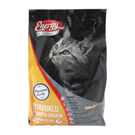 Energy Kedi Maması Tavuklu 1 kg Kedi Mamaları Pet Ürünleri Ev