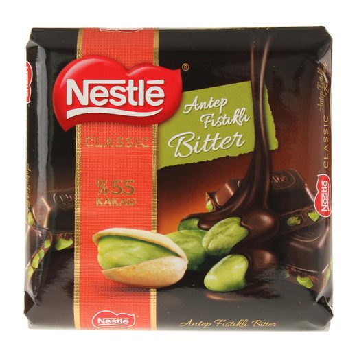 Nestle Classic Bitter Fıstıklı Kare Çikolata 65 gr Nestle Markalar