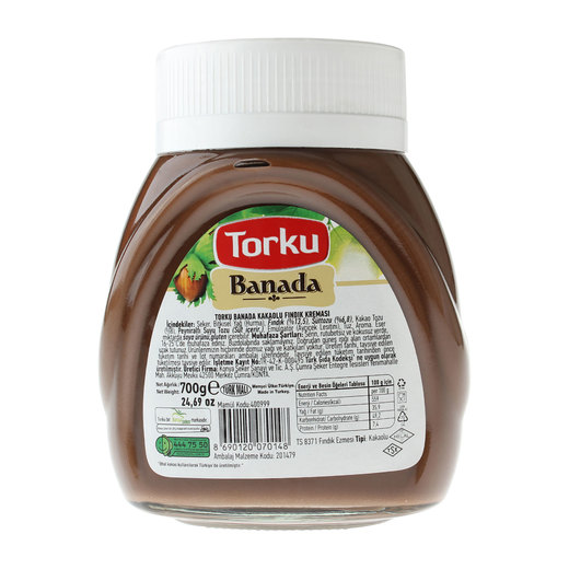 Torku Banada 700 gr KakaoFındık Kreması Krem Çikolata, Ezme