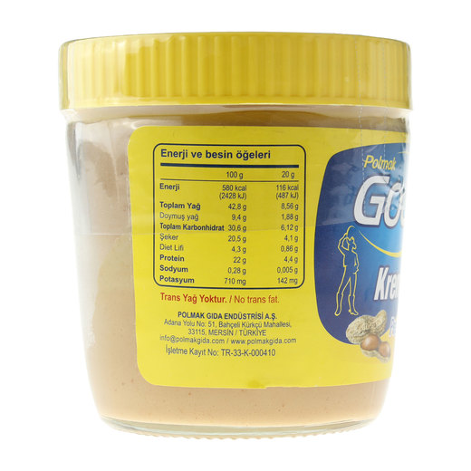 Gold Kremfıstık Şekersiz Yer Fıstığı Ezmesi 340 Gr