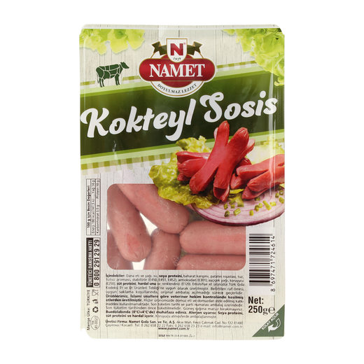 Namet Kokteyl Sosis 250 gr Karışık Sosis Sosis Et Şarküteri