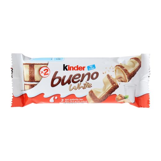 Ferrero Kinder Bueno White 39 gr Bar ve Kaplamalılar Çikolata