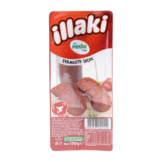 Pınar Sucuk İllaki 150 gr Dana Sucuk Sucuk Et Şarküteri Kırmızı