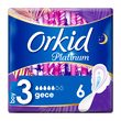 Orkid Platinum Hijyenik Ped Gece Tekli Paket 6 Ped