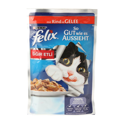 Felix Kedi Sığır Eti 100 gr Kedi Mamaları Pet Ürünleri Ev, Pet