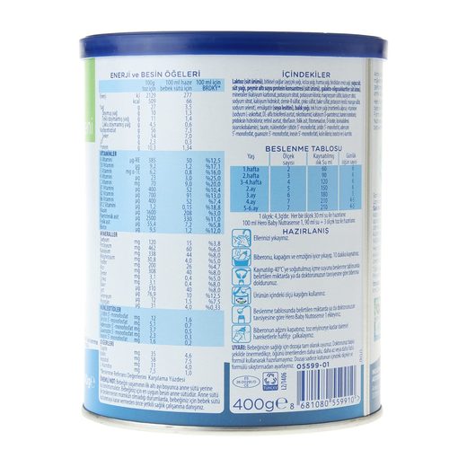 Hero Baby Nutrasense Bebek Sutu 1 400 Gr Hero Baby Markalar Mopas Istanbul Anadolu Yakasi