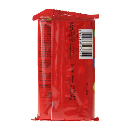 Ülker Yupo Draje Tüp 3�lüX20 gr Draje Çikolata Çikolata Çikolata