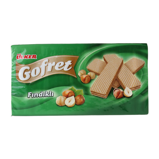 Ülker Fındıklı Gofret 220 gr Wafer Gofret Çikolata, Gofret Gıda