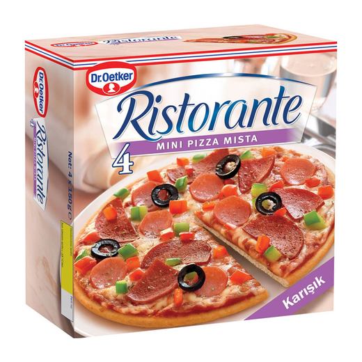 DR.OETKER PIZZA MINI KARISIK 4LU 600GR Dr.Oetker Markalar Mopaş