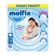 Molfix Bebek Bezi Fırsat Paket Yenidoğan 82'li 1 Beden