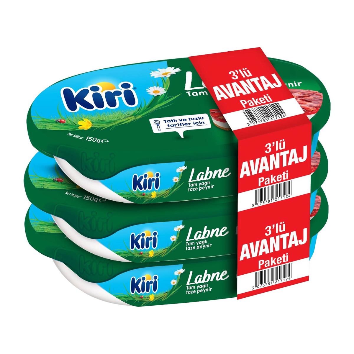 Kiri Peynir Labne 3x150 gr