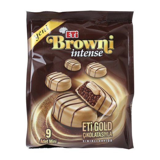 Eti Browni İntense Mini Gold Çikolata 135 gr Mini Kek Kek Bisküvi