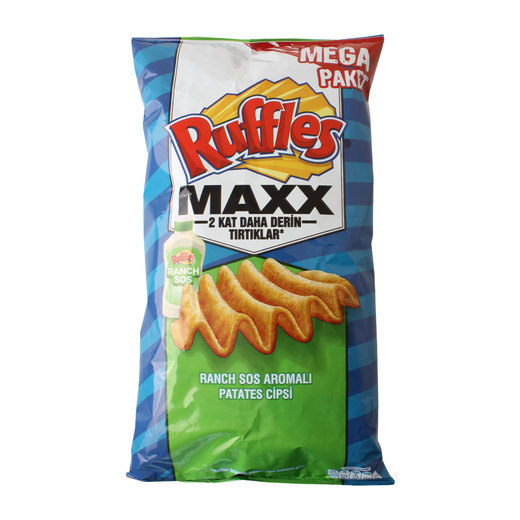 ruffles maxx ranch sos 190 gr patates cips cips bisküvi Çerez