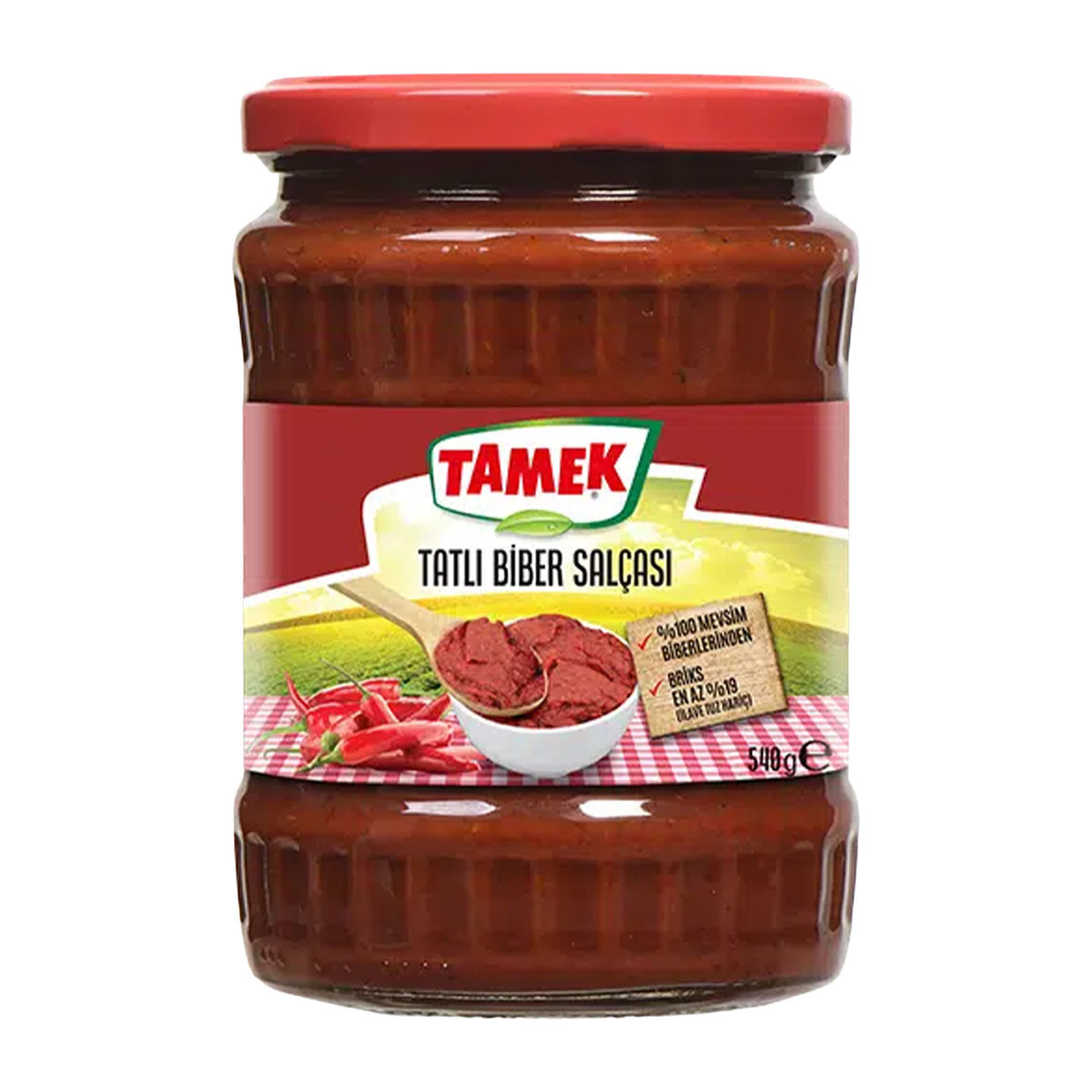 Tamek Tatlı Biber Salçası 540 gr