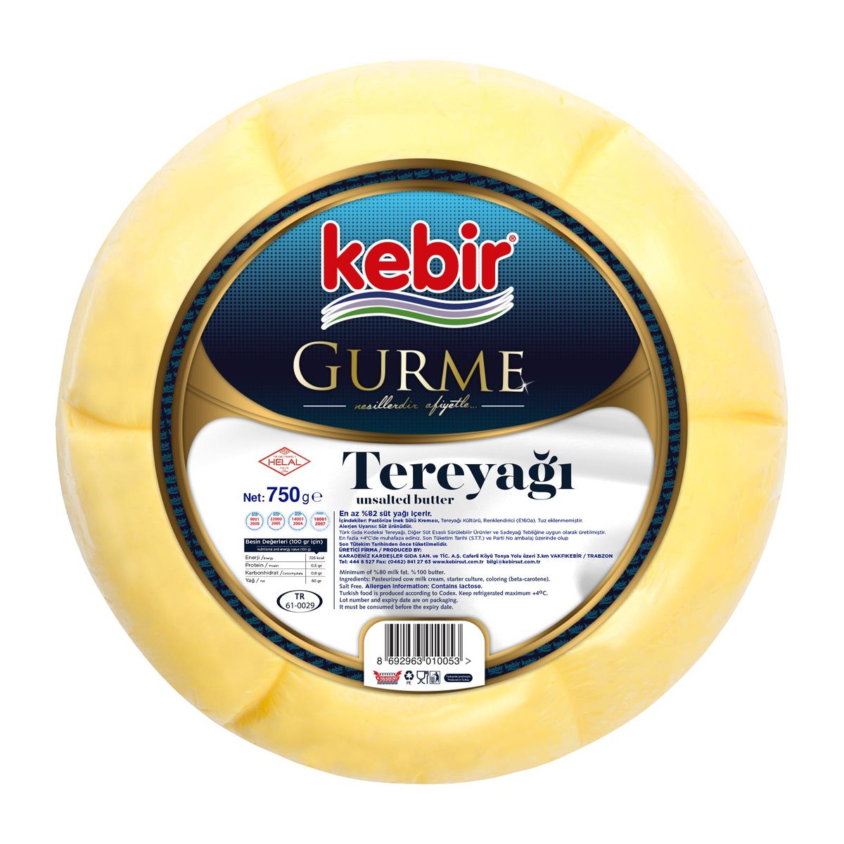 Kebir Tereyağı 750 gr
