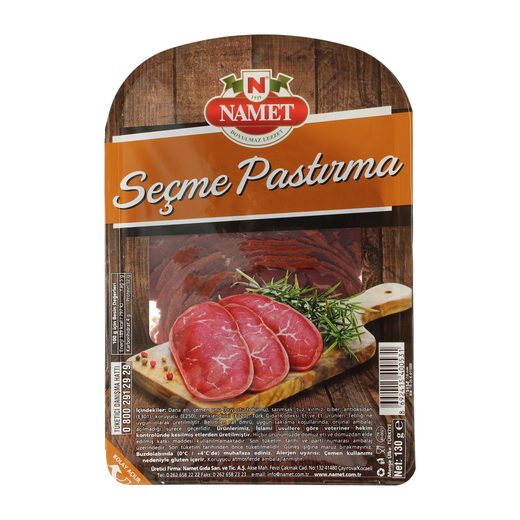 Namet Seçme Pastırma 120 gr Dana Pastırma Pastırma Et Şarküteri