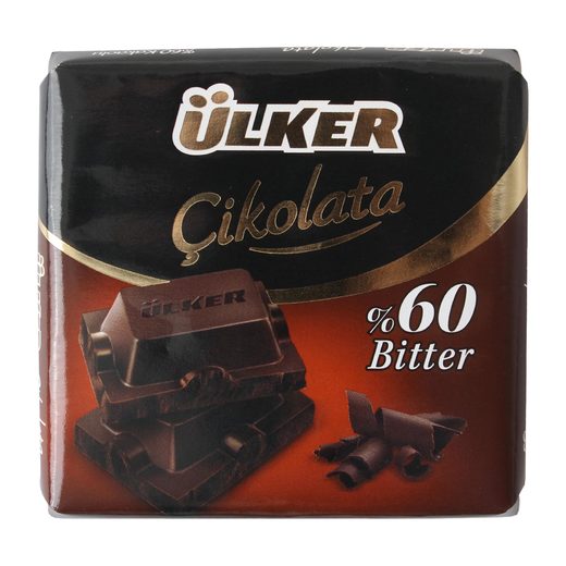 Ülker Çikolata 60 Bitter Kare 60 gr Baton Çikolata Çikolata