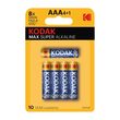 Kodak 4+1 Max Süper Alkalin İnce Pil