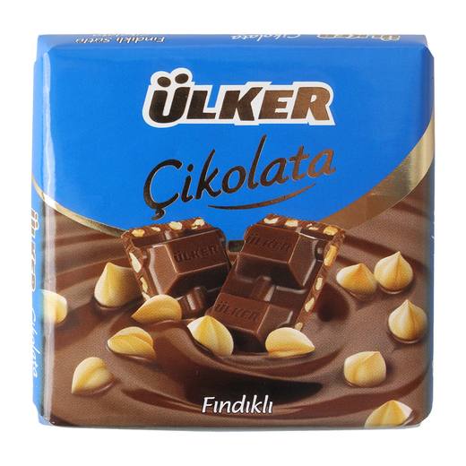 Ülker Çikolata Fındıklı Kare 65 gr Baton Çikolata Çikolata