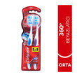 Colgate 360 Optik Beyaz Orta Beyazlatıcı Diş Fırçası 1+1