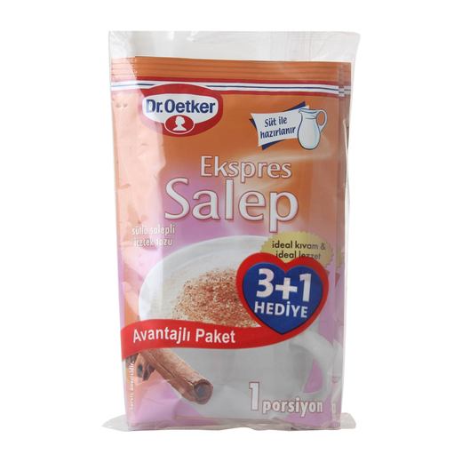 Dr.Oetker Salep Ekspres 80 gr Sıcak Çikolata ve Sahle Kahve Çay