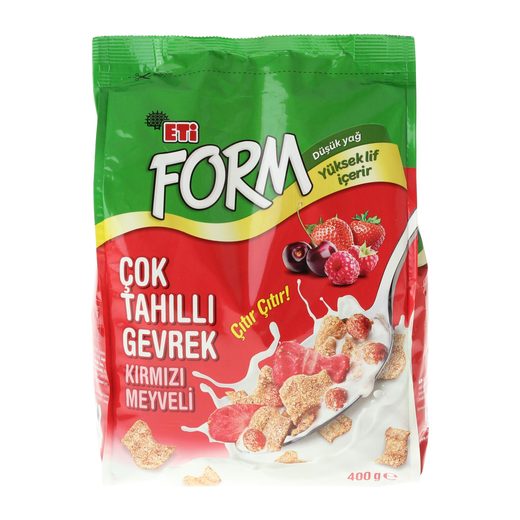 Eti Form Çok Tahıllı Gevrek Kırmızı Meyveli 400 gr Eti Markalar