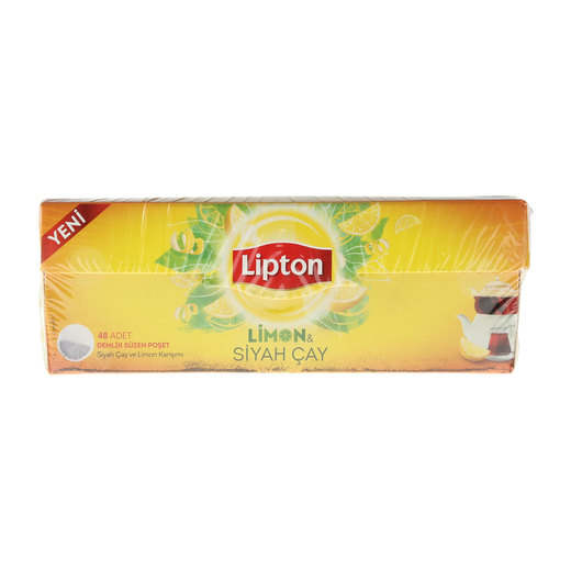 Lipton Siyah Çay Demlik Limon 48 li 153 gr | Demlik Poşet Çaylar