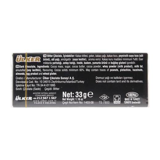 Ülker Napoliten Bitter 33 gr Tablet Çikolata Çikolata Çikolata