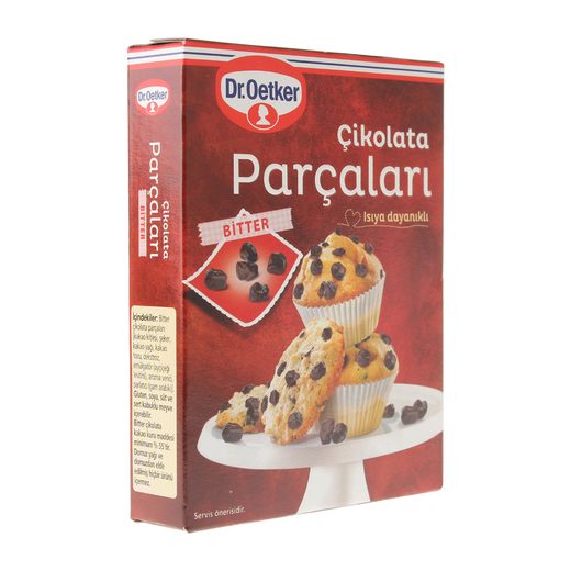 Dr.Oetker Bitter Çikolata Parçaları 100 gr Dr.Oetker Markalar