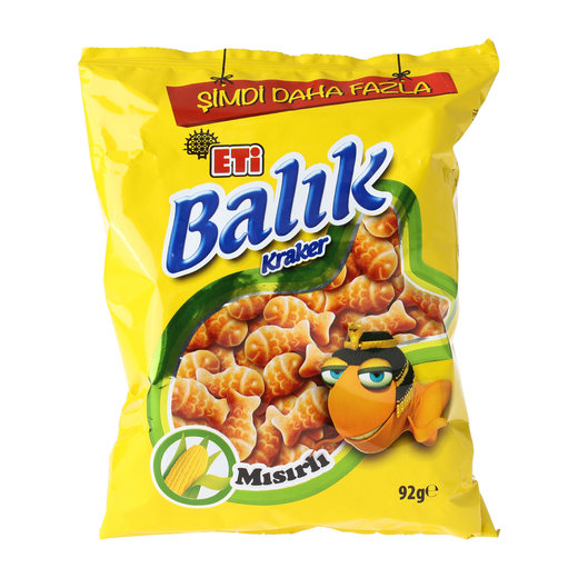 Eti Balık Kraker Mısırlı 92 gr Eti Markalar Mopaş İstanbul
