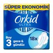 Orkid Ultra Extra Hijyenik Ped Gece Süper Ekonomik Paket 18 Ped