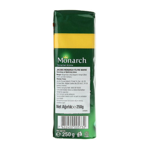 Jacobs Monarch Filtre Kahve 250 gr Jacobs Markalar Mopaş İstanbul