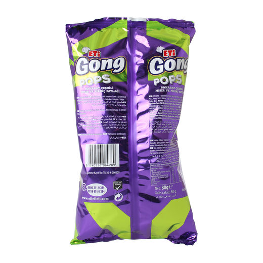 Eti Gong Pops Baharatlı 80 gr Pirinç Patlağı Bisküvi Bisküvi