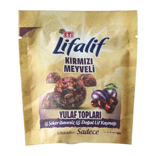 Eti Lifalif Yulaf Topları Karışık Meyveli 33 gr Yulaf ezmesi