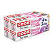 Cook Buzdolabı Poşeti Büyük Boy 3+1 30X45