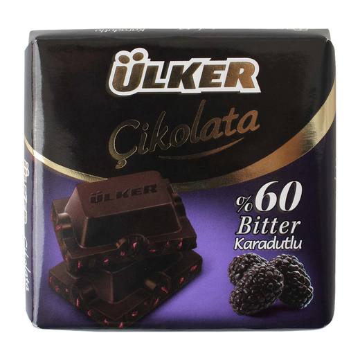 Ülker Çikolata BitterKaradut Kare 60 gr Tablet Çikolata Çikolata